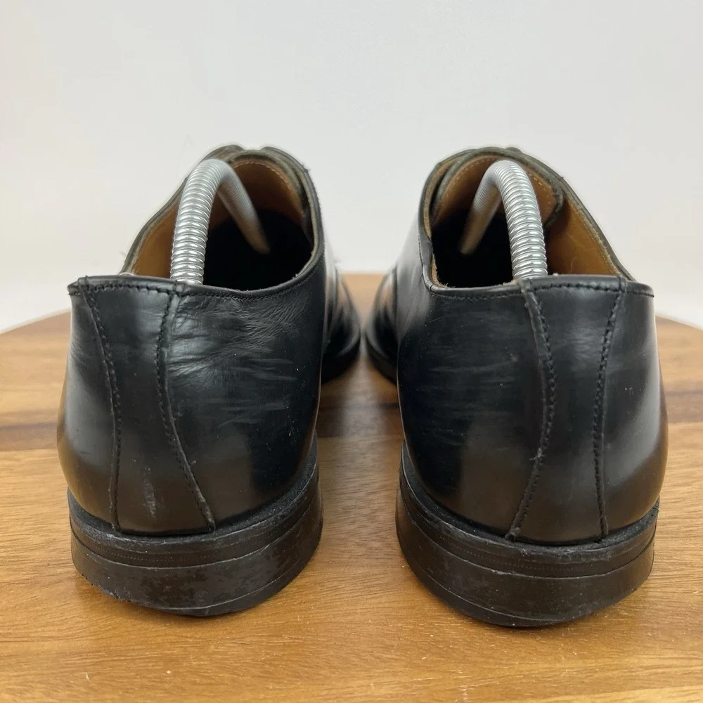 Mens Gleneagles Cambridge Black Leather Brogue‎ Dress Shoes Oxfords Size 9.5 D